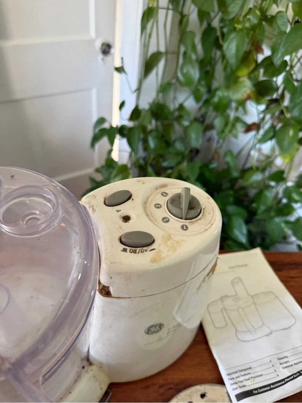 White Food Processor GE 4 speed